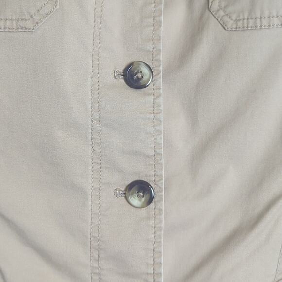 Gorpcore Utility Khaki Cargo Mid Trench Style Jacket Women's Size Small - Picture 6 of 12